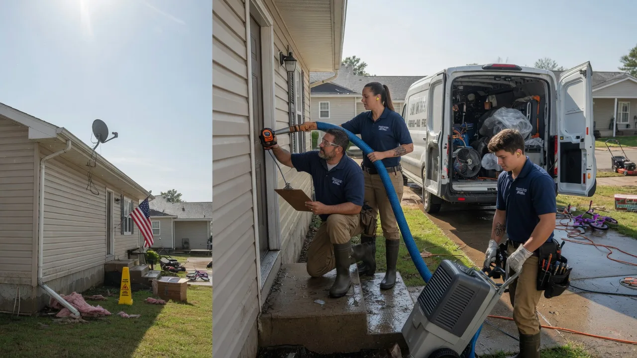 Ceiling Water Damage Restoration in Eldred, IL near me
